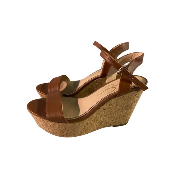 Jessica Simpson Shoes - Jessica Simpson Wedge Sandal 8.5 Tan Women's